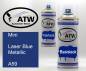 Preview: Mini, Laser Blue Metallic, A59: 400ml Sprühdose + 400ml Klarlack - Set, von ATW Autoteile West.